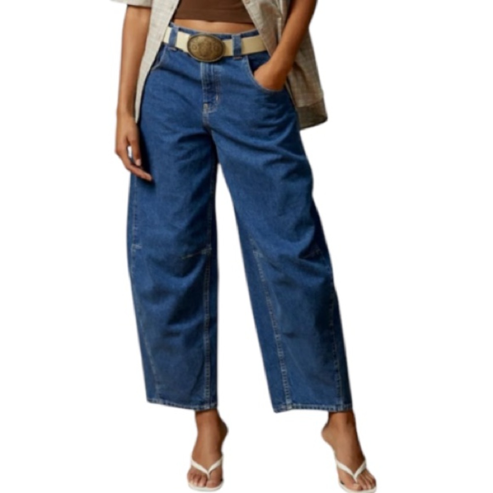 BDG 💯 Cotton Mid Rise RIH Extremely Baggy Trendy Jean Size 25